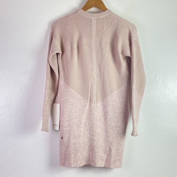 NWT Lululemon Cashmere Wool Restful Intention Sweater Dress Pink XS LW3CN0S - Picture 11 of 13